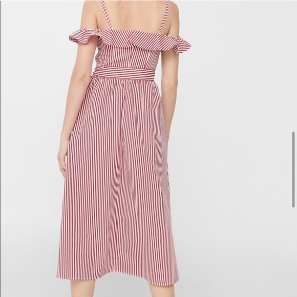 STRIPED MIDI DRESS - NWT - Picture 8 of 8